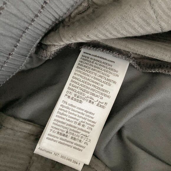 Calvin Klein Men's pinstripe pants gray NWT size Large - Picture 10 of 10